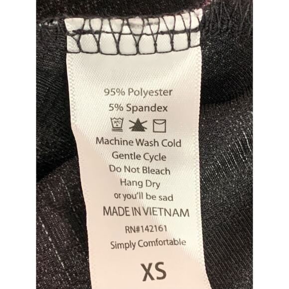 Size XS LulaRoe Madison Skirt Flare Purple Floral Pockets - Picture 8 of 8